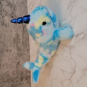 Circus Circus Pastel Rainbow Narwhal stuffed animal